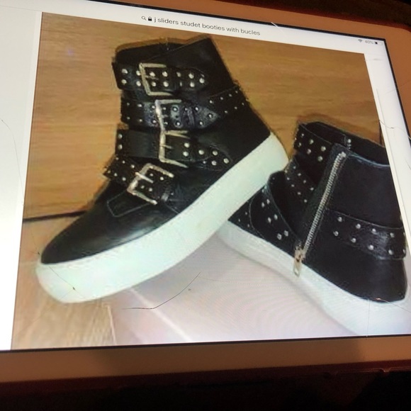 J slides Booties   studded details size 8 - Picture 10 of 11